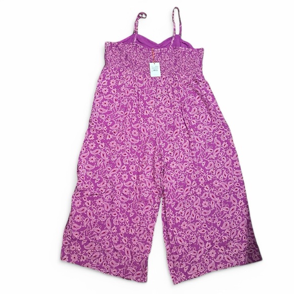 Knox Rose Paisley Sleeveless Jumpsuit Romper 3X - Picture 5 of 6